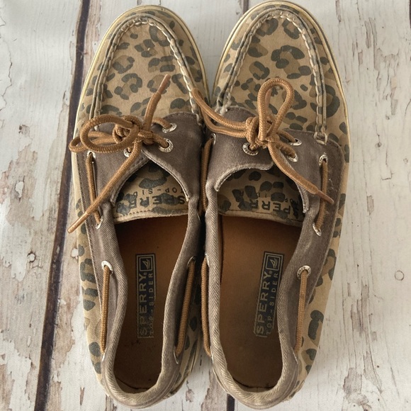 Sperry Shoes - Sperry Top Sider Shoe Leopard Print Size 6.5